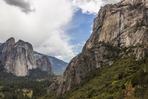 The granite walls of Yosemite National Park 