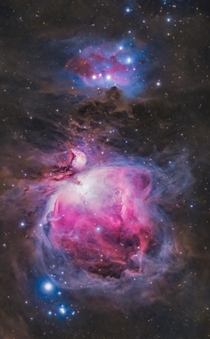 The Great Orion Nebula photographed from my backyard