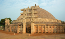 The Great Stupa at Sanchi INDIA dates back to rd century BC and served as an architectural prototype for all others