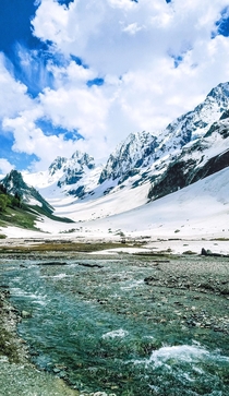 The great Tajiwas glacier  Jammu Kashmir India 