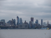 The growing skyline of Downtown Brooklyn as seen from Ellis Island 