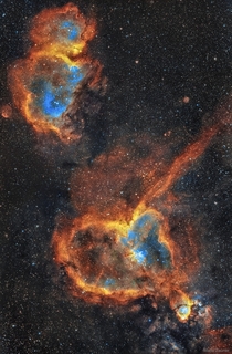 The Heart and Soul Nebulas Image Credit amp Copyright Mario Zauner 