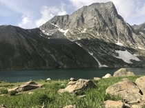 The high altitude alpine Vishansar Lake in Jammu amp Kashmir India 