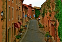 The hill town of Roussillon France