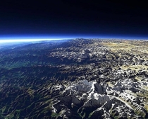 The Himalayas Viewed from Space