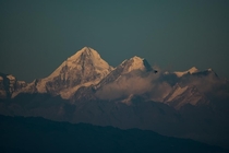 The Himalays just outside of Kathmandu  x