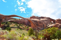 The incredibly thin Landscape Arch Arches National Park oc 