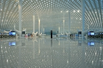 The interior of Shenzhen International Airport designed by Studio Fuksas 