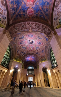 The interior of the Cunard Building in Manhattan New York Built in  in the Neo-Renaissance style
