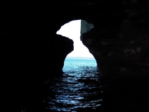 The Keyhole Sand Island sea caves Apostle Islands National Lakeshore WI 