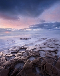 The La Jolla tide pools at sunset with a  exposure Such a beautiful area  apertureofthesky