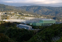 The large electrical substation at Haywards New Zealand 