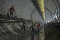 The largest sewer in Latin America Tunel Emisor Oriente in Zumpango Mexico 