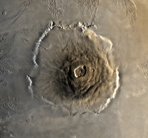 The largest Volcano in the solar system - Olympus Mons 