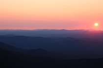 The Layers of the White Mountains During Sunset 