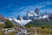 The legendary Fitz Roy in the Southern Patagonian Ice Field El Chalten Argentina  IG tbecksts