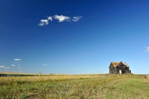 The lonely house on the prairie North Dakota