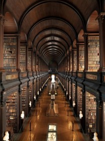 The Long Room is an oak library built between  and  - Dublin Ireland 