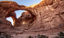 The magnificent Double Arch Arches National Park Moab UT 