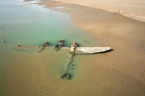 The Maid of Harlech The World War Two American fighter plane thats spent decades buried under the sand of a Welsh beach 