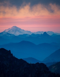 The many layers of Washington blow my mind Mt Rainier National Park  OC