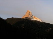 The Matterhorn at Sunrise Zermatt Switzerland 