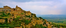 The medieval hill town of Gordes France 