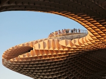 The Metropol Parasol at the Plaza de la Encarnacon in Seville Spain is the largest wooden structure in the world Dorothea Schmidt 