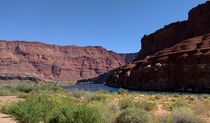 The mighty Colorado River flowing through Grand Canyon National Park 