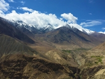 The mighty Himalaya en route to Nubra Valley in Ladakh India 