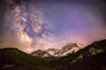 The Milky Way above Mt Timpanogos Utah 