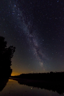 The Milky Way as seen from near Salla Finnish Lapland