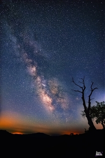 The Milky Way from Skyline Drive in Shenandoah Valley VA 