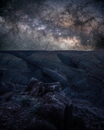 The Milky Way over Gooseneck State Park Utah 