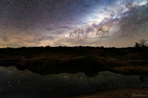 The Milky Way over Murchison River in Kalbarri Western Australia 