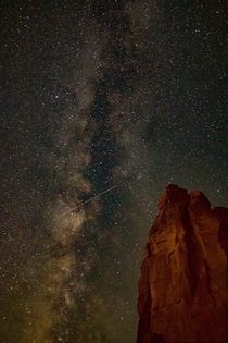 The Milky Way over Park Avenue Arches National Park June  