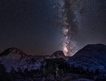 The Milky Way over Zion National Park Utah 