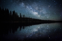 The Milky Way Reflected in Lost Lake - Uintas Utah 
