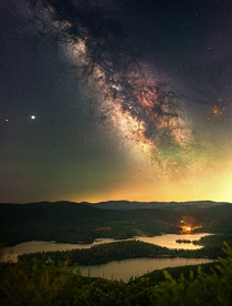 The Milkyway Rises Over Eldorado National Forest in California 