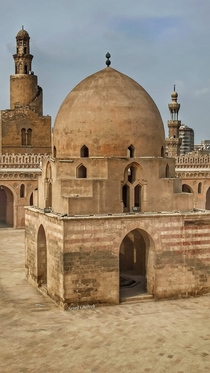 The Mosque of Ibn Tulun is located in Cairo Egypt The mosque was commissioned by the Tulunid dynasty ruler Ahmad ibn Tulun the Abbasid governor of Egypt from  AD The mosque was constructed in the Samarran style common with Abbasid constructions