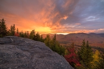 The most beautiful sunrise Ive seen Mount Jo Adirondacks 