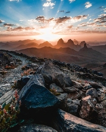The most beautiful sunrise Tamanrasset algeria 