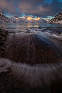 The most photogenic water I have ever photographed The scenery is not so bad either Northern Norway 