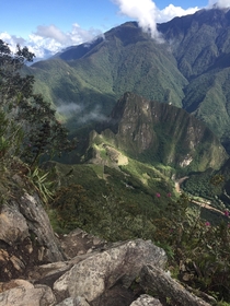 The mountains of Machu Picchu in Peru 