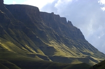 The mountains of the Sani Pass in the Drakensberg Mountains between South Africa and Lesotho  photo by Mark Peacock