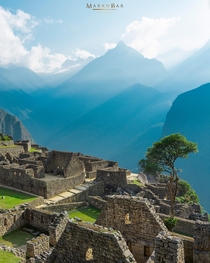 The mountains surrounding Machu Picchu Peru 