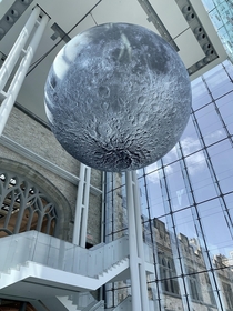 The Museum of Nature in Ottawa Canada installed this massive sculpture of the moon to commemorate the th anniversary of Apollo  