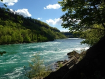 The Niagara Gorge just a few kilometres down from the falls - Canada 