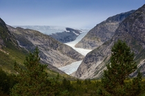 the Nigardsbreen Glacier in Norway 