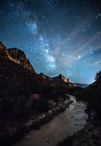 The night sky over Zion National Park was absolutely incredible 
